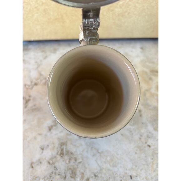 Vintage German Beer Stein Pewter Lid Zoller & Born Coat Of Arms 7" New NWT - Picture 7 of 8